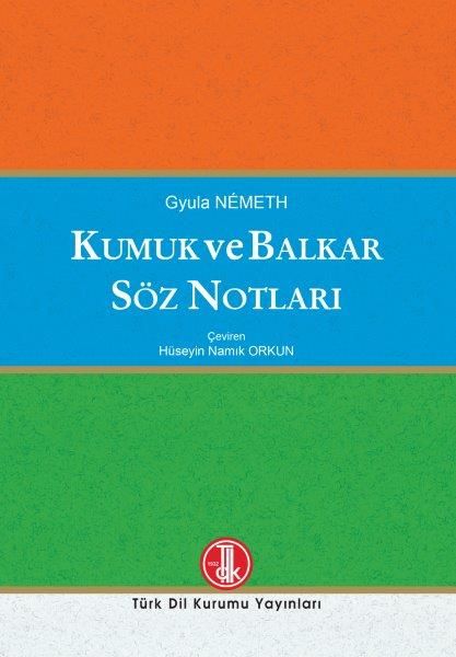 Kumuk ve Balkar Söz Notları - Gyula Nemeth