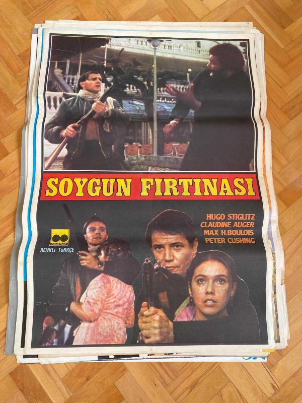 SOYGUN FIRTINASI FİLMİNİN AFİŞİ - LAUDINE AUGER, HUGO STIGLITZ, PETER CUSHING