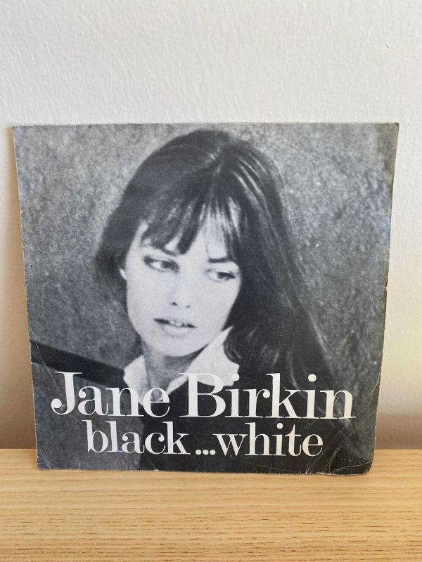 Jane Birkin ‎- Black... White | Jazz, Rock, Pop Rock, Jazz-Rock | BIEM Fransa Baskı 1970 | Eski Fransız Actress