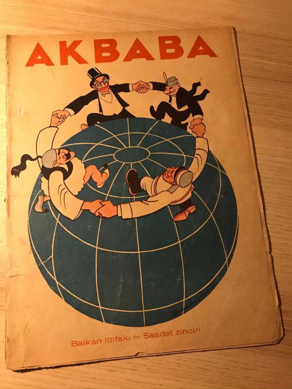 AKBABA | SAYI: 179 | 11 HAZİRAN 1937 | BALKAN İTTİFAKI SAADET ZİNCİRİ | Clark Gable Karikatürü | KAPAK: CEMAL NADİR