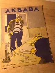 AKBABA | Sayı: 200 | 5 T. Sani 1937 | Celal Bayar Kabinesi Muvaffakiyetiyle Ankara'da Paraşüt Kulesi Açıldı Atlayan Bay Refik | Kapak: CEMAL NADİR