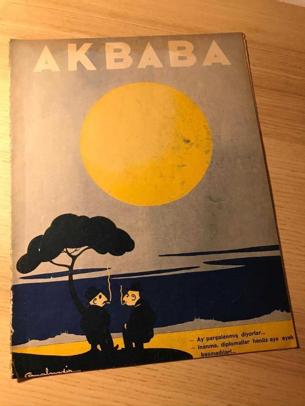 AKBABA | 12 MART 1937 | SAYI: 166 | Ay Parçalanmış Diyorlar İnanma Daha Politikacılar Aya Gitmedi | Bursa'da Yabancı Dil Yasağı | KAPAK: CEMAL NADİR