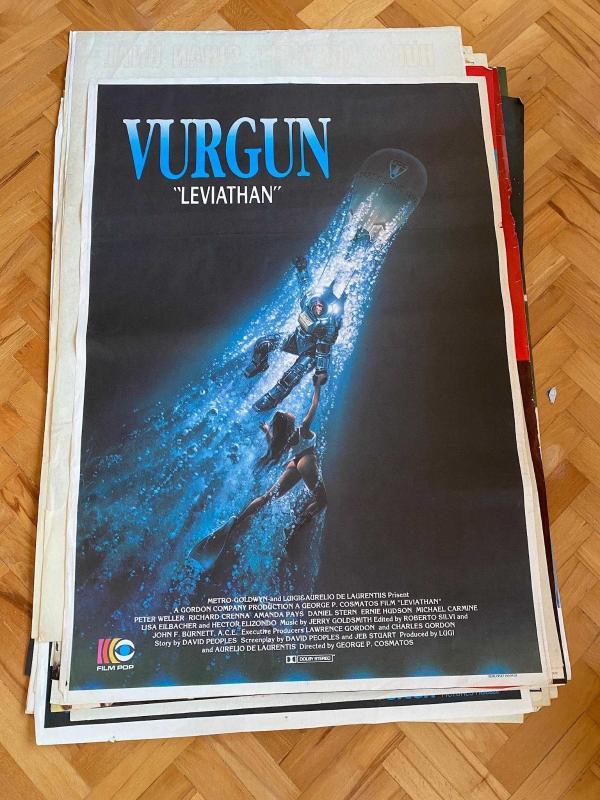 VURGUN - LEVIATHAN FİLMİNİN AFİŞİ OYNAYANLAR: PETER WELLER, RICHARD CRENNA, AMANDA PAYS, DANIEL STERN, ERNIE HUDSON YÖNETMEN: GEORGE P. COSMATOS