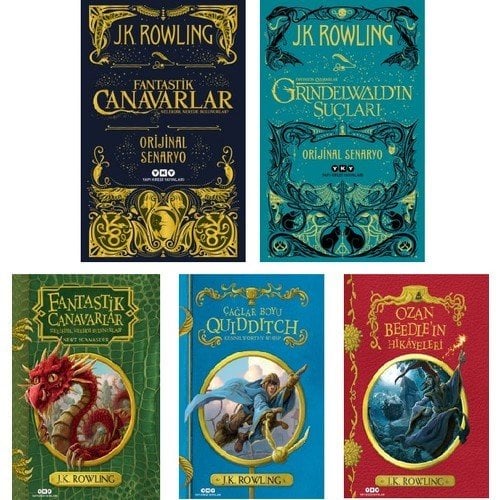 Yapı Kredi Yayınları Harry Potter Evreni 5 Kitap Set - Fantastik Canavarlar Orijinal Senaryo - Grindelwald'in Suçları - Çağlar Boyu Quidditch - Ozan Beedle'ın Hikayeleri