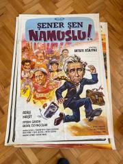 NAMUSLU Şener Şen, Adile Naşit, Ayşen Gruda, Erdal Özyağcılar Çizim Film Afişi