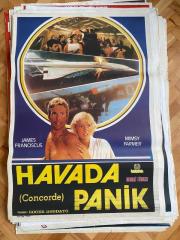 HAVADA PANİK - CONCORDE FİLMİNİN AFİŞİ OYNAYANLAR: JAMES FRANCISCUS, MIMSY FARMER YÖNETMEN: ROGER DEODATO