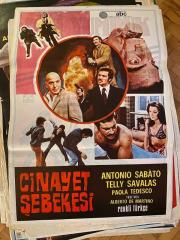 CİNAYET ŞEBEKESİ FİLMİNİN AFİŞİ - ANTONIO SABATO, TELLY SAVALAS