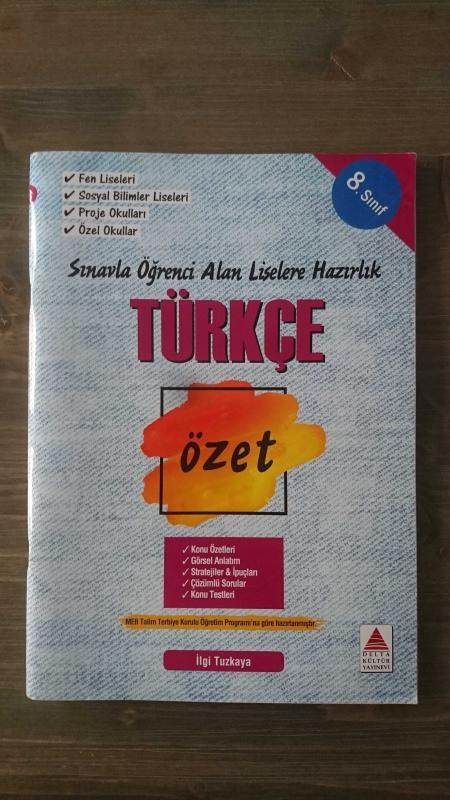 LİSELERE HAZIRLIK - Delta Kültür Yayınevi Türkçe Özet 8 SINIF TAMAMI RENKLİ