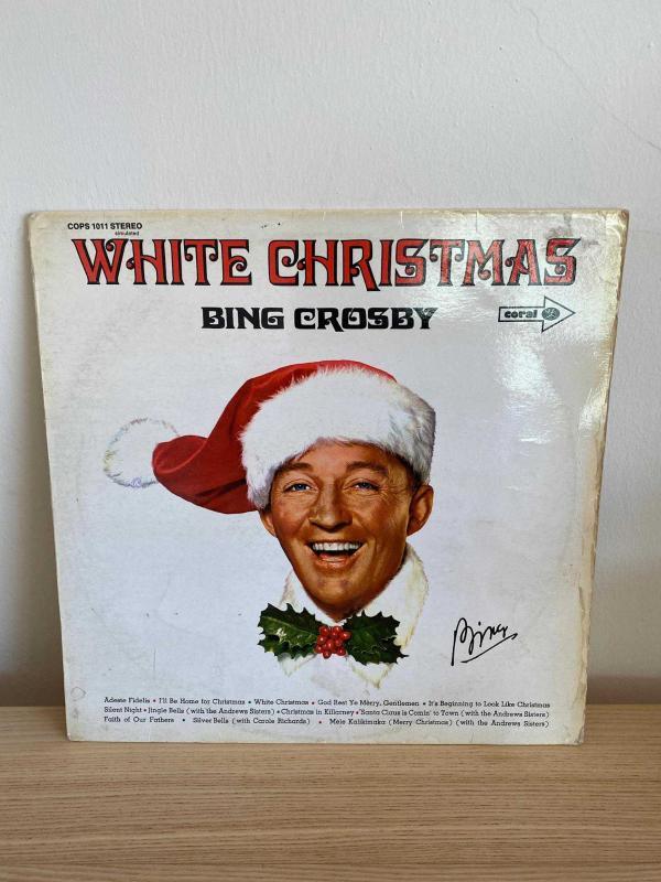 Bing Crosby White Christmas Plak Kapağı | CORAL 1011 | STEREO 1970 | Dekorluk Arka Tarafıyla kusursuz.