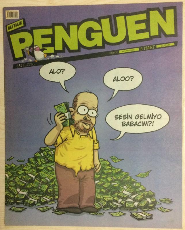 HAFTALIK PENGUEN 6 MART 2014/1 SAYI 598 - ALOOO? SESİN GELMİYO BABACIM?!