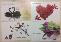KARTPOSTAL - AŞK - AŞK TEMALI 4 ADET BİRLİKTE