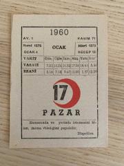 KIZILAY TAKVİMİ YAPRAĞI (17 OCAK 1960)