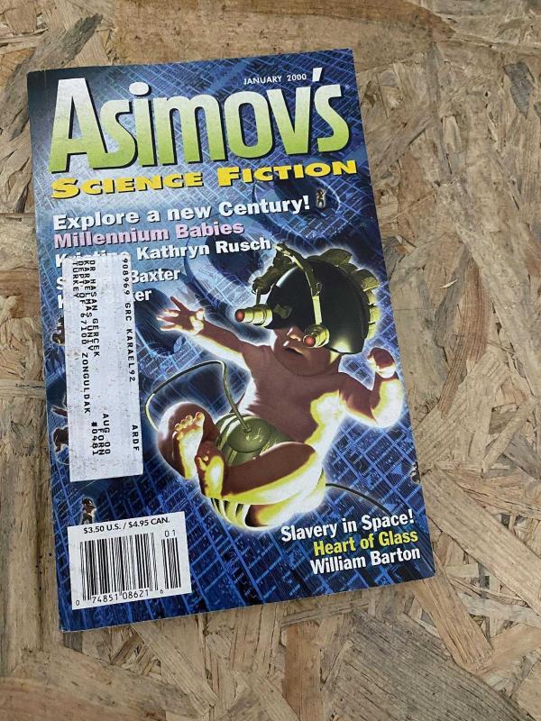 Asimov's Science Fiction January 2000 | Explore a new Century - Millennium Babies | Slavery in Space