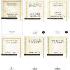 Turgenyev 6 Kitap Set - Babalar ve Oğullar - Avcının Notları - Rudin Ilk Aşk Ilkbahar Selleri - Ham Toprak - Klara Miliç - Duman