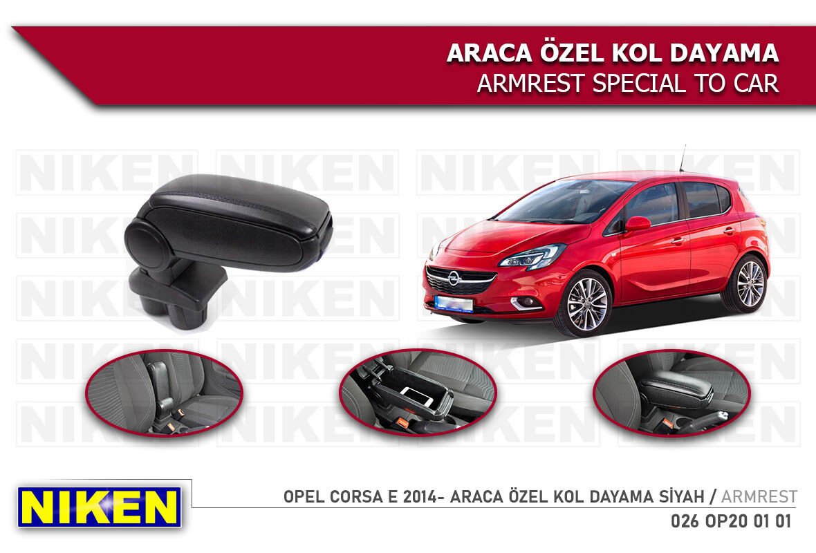 Corsa E 2014 2015 2016 2017 2018 2019 Model VİDASIZ Kolçak Kol Dayama