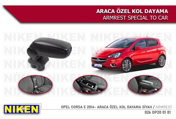 Corsa E 2014 2015 2016 2017 2018 2019 Model VİDASIZ Kolçak Kol Dayama