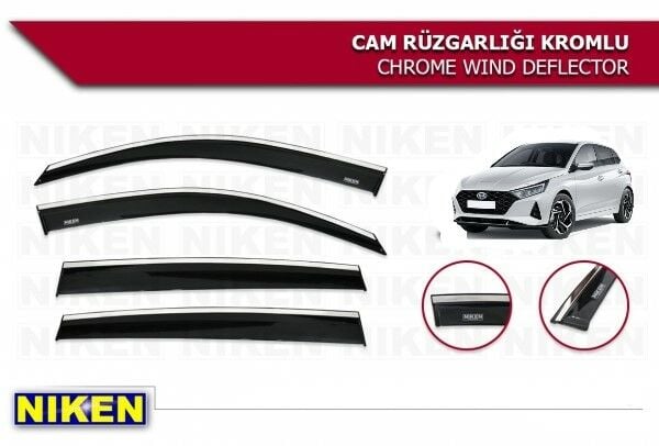 HYUNDAİ İ20 ARACA ÖZEL NİKEN KROMLU CAM RÜZGARLIĞI NİKEN 2021 2022 2023 2024 2025