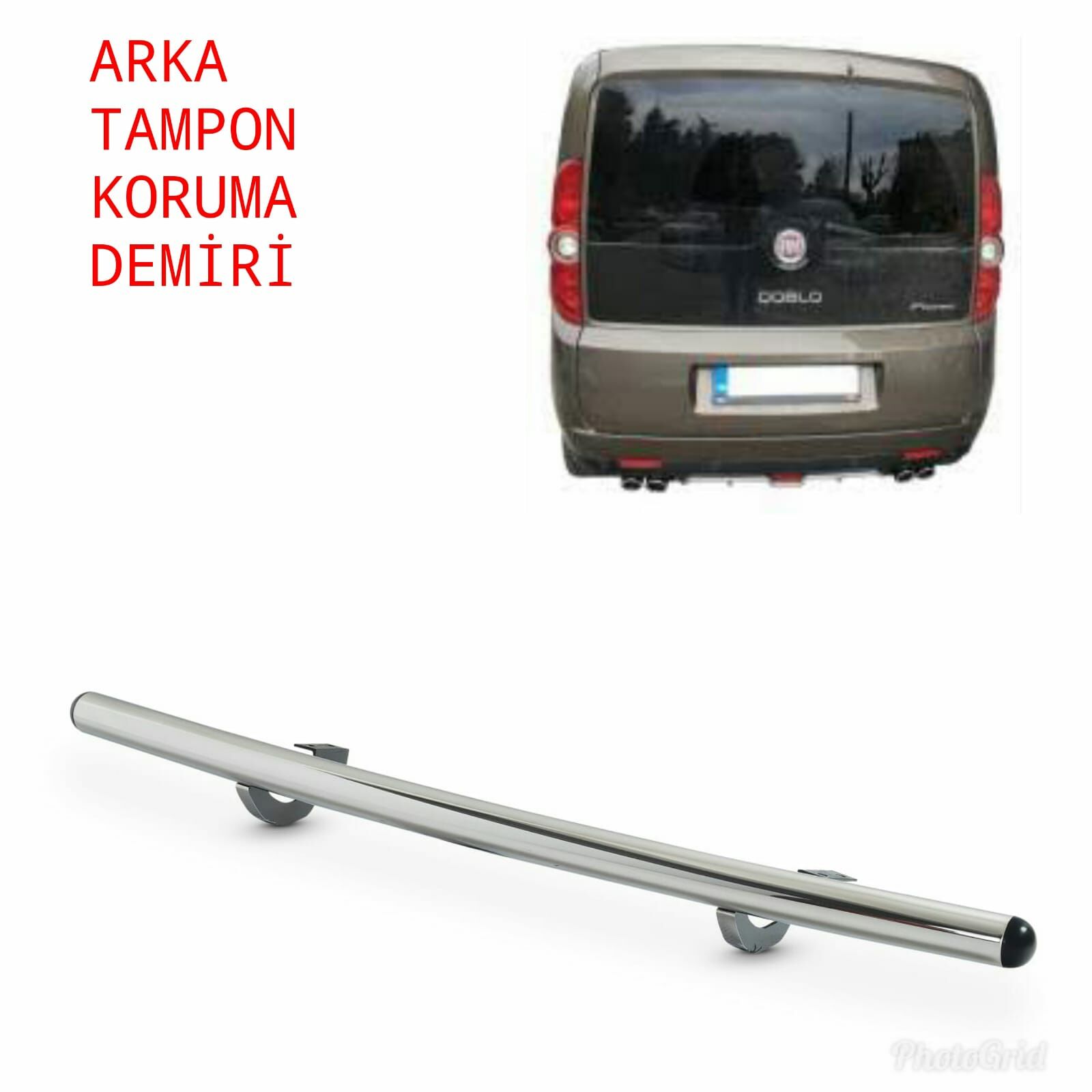 DOBLO ARKA TAMPON KORUMA DEMİRİ 2010 2011 2012 2013 2014 2015 2016 2017 2018 2019 2020 2021