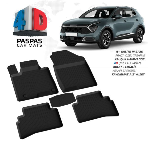 SPORTAGE ARACA ÖZEL 4D HAVUZLU PASPAS OMSA 2021 2022 2023 2024 2025