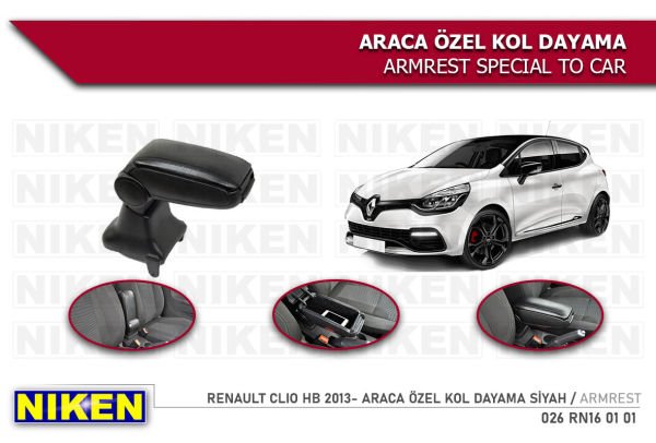 RENAULT CLİO HB 2012 2013 2014 2015 2016 2017 2018 2019 2020 MODEL NİKEN KOLÇAK KOL DAYAMA