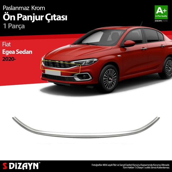Fiat Egea Cross Krom Ön Panjur Çıtası 2020 Üzeri