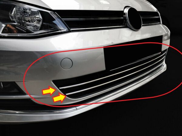 GOLF 7 ÖN TAMPON ÇİTASI KROM 2 PARÇA 2013 2014 2015 2016 2017
