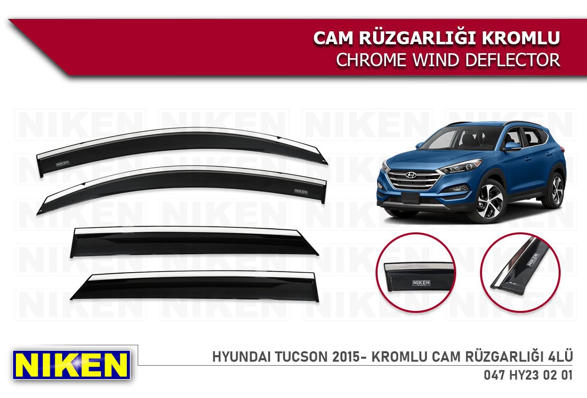 HYUNDAİ TUCSON 2015 2016 2017 2018 2019 2020 2021 2022 2023 MODEL KROMLU CAM RÜZGARLIĞI
