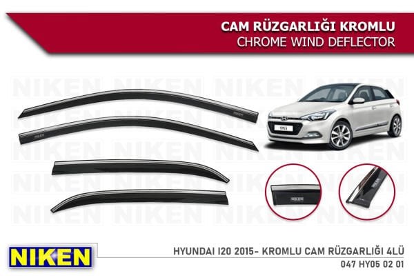 İ20 2015 2016 2017 2018 2019 2020 KROMLU CAM RÜZGARLIĞI