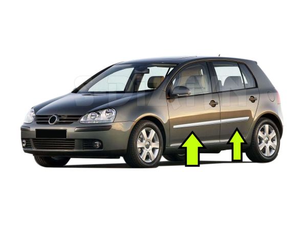 GOLF 5 YAN KAPI CITASI KROM 2004 2005 2006 2007 2008 2009