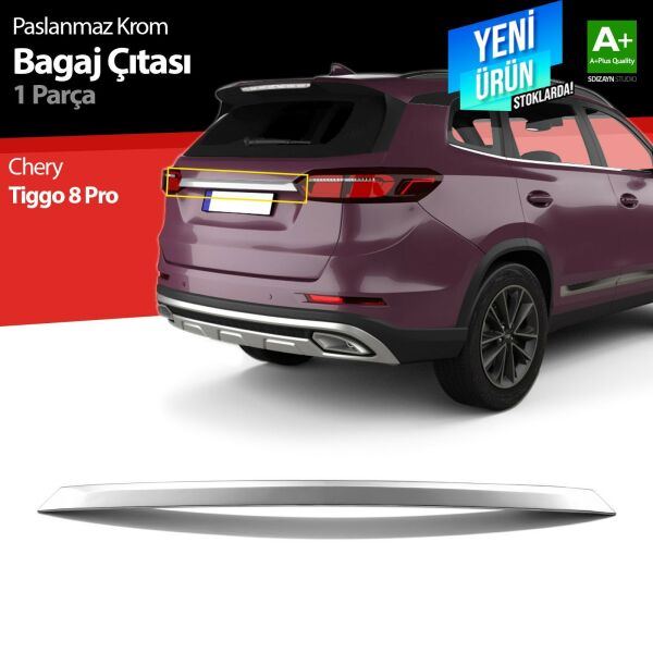 TİGGO 8 PRO KROM BAGAJ ÇİTASI 2022 2023 2024