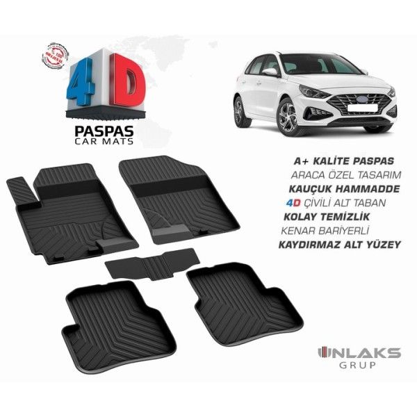 İ30 2016- ARACA ÖZEL 4D HAVUZLU PASPAS