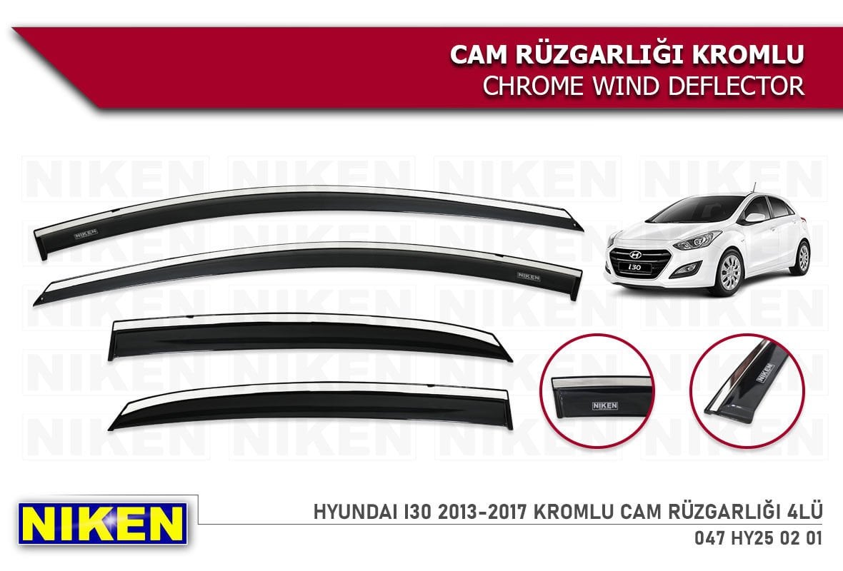 HYUNDAİ İ30 2012 2013 2014 2015 2016 MODEL KROMLU CAM RÜZGARLIĞI