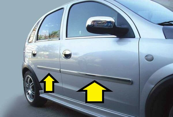 CORSA C YAN KAPI CITASI KROM 2000 2001 2002 2003 2004 2005 2006