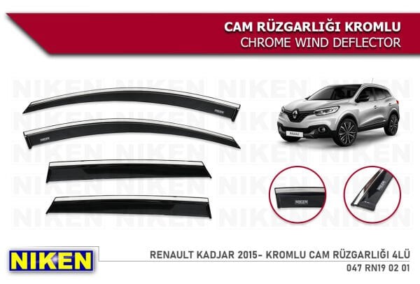 RENAULT KADJAR 2015 2016 2017 2018 2019 2020 MODEL KROMLU CAM RÜ