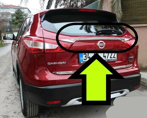 QASHQAİ BAGAJ ÇİTASI KROM 2014 2015 2016 2017 2018 2019 2020