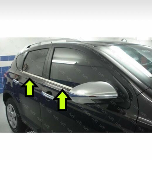 QASHQAİ CAM ÇİTASI KROM 2007 2008 2009 2010 2011 2012 2013 2014