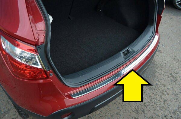 QASHQAİ ARKA TAMPON EŞİĞİ KROM 2007 2008 2009 2010 2011 2012 2013