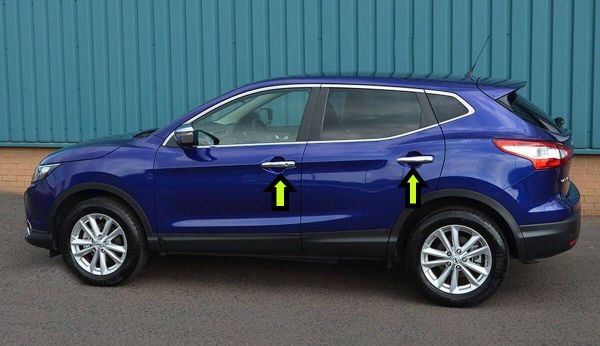 QASHQAİ KAPI KOLU KROM 2014 2015 2016 2017 2018 2019 2020 SENSÖRSÜZ