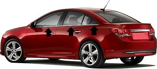 CRUZE 2009 2010 2011 PASLANMAZ ÇELİK KROM CAM ÇITASI 6 PRÇ