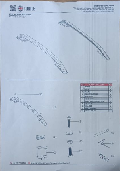 AMAROK ARACA ÖZEL GRİ TAVAN ÇITASI 2022 2023 2024 2025