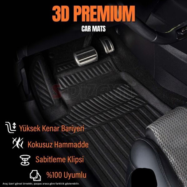 PEUGEOT 301 ARACA ÖZEL 3D PASPAS 2021 2022 2023 2024 2025