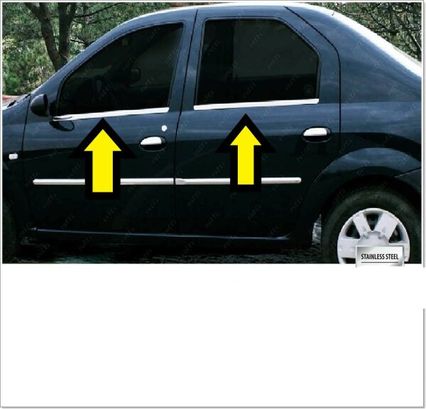 LOGAN SEDAN CAM ÇİTASI KROM 2005 2006 2007 2008 2009 2010 2011