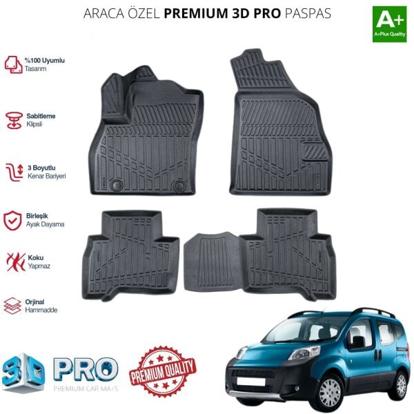 CİTROEN BERLİNGO ARACA ÖZEL 3D PASPAS 2019 2020 2021 2022 2023 2024