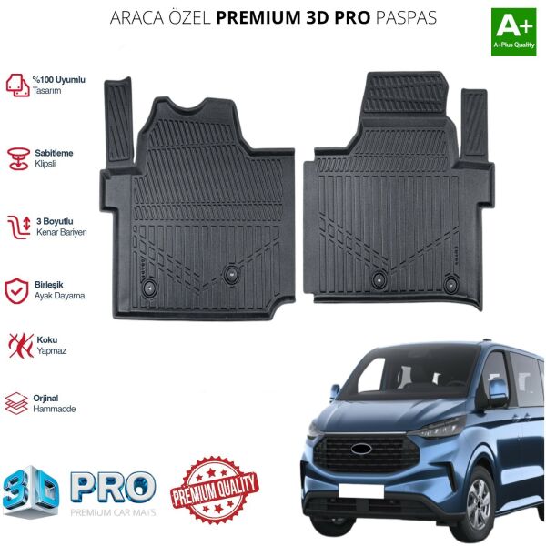 FORD CUSTOM ARACA ÖZEL 3D PASPAS 2024 2025 2026