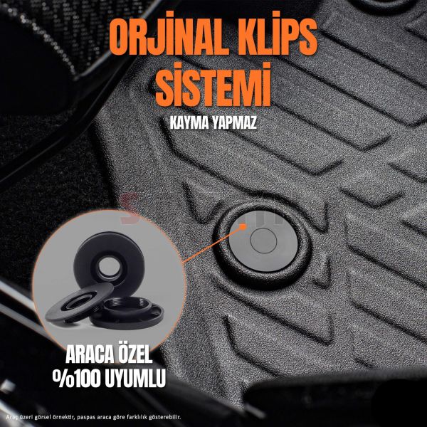 DUSTER ARACA ÖZEL 3D PASPAS 2024 2025 2026