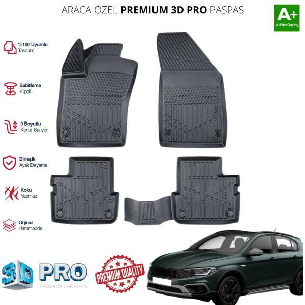 EGEA HYBRİD ARACA ÖZEL 3D PASPAS 2020 2021 2022 2023 2024