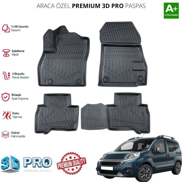 FİORİNO ARACA ÖZEL 3D PASPAS 2023 2024 2025 2026