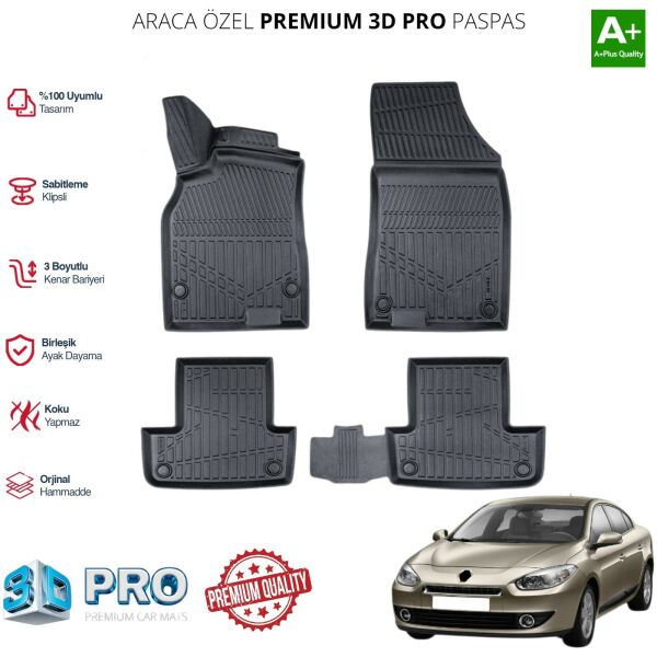 FLUENCE ARACA ÖZEL 3D PASPAS 2009 2010 2011 2012 2013 2014 2015 2016