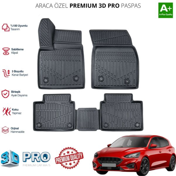 FOCUS ARACA ÖZEL 3D PASPAS 2019 2020 2021 2022 2023 2024