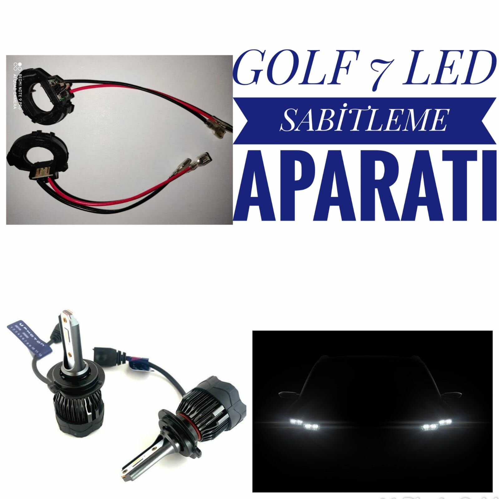 GOLF 7 H7 LED XENON ZENON AMPUL SABİTLEME APARATI